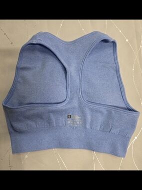 Light Blue Seamless Racerback Sports Bra